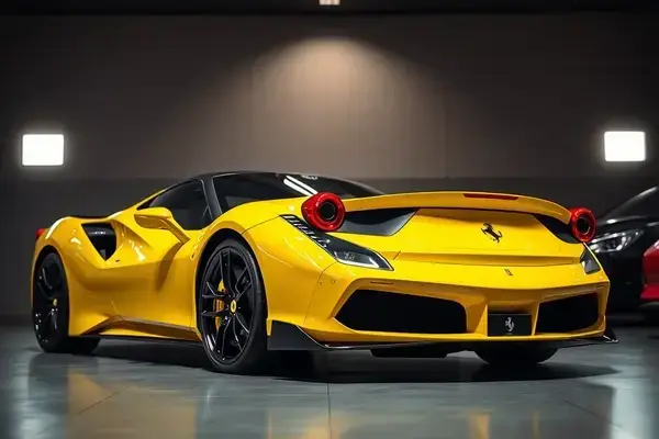 フェラーリ 488 黄メタリック